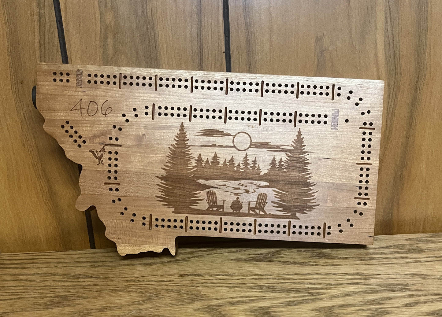 Montana Outlaw Cribbage Board