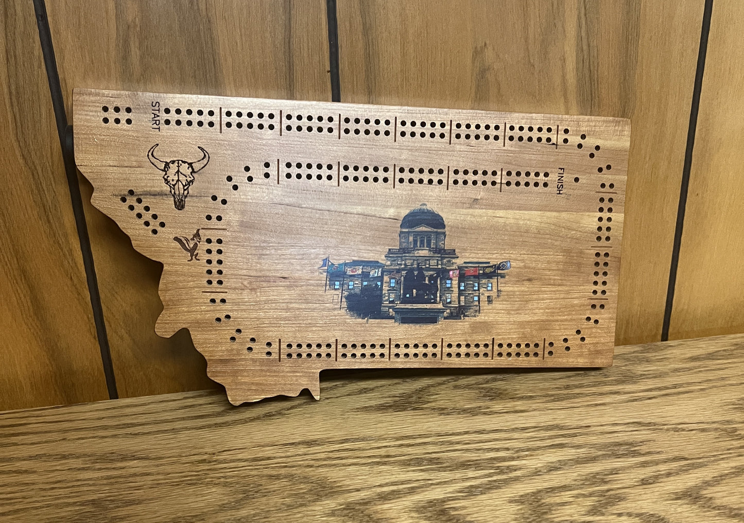 Montana Outlaw Cribbage Board