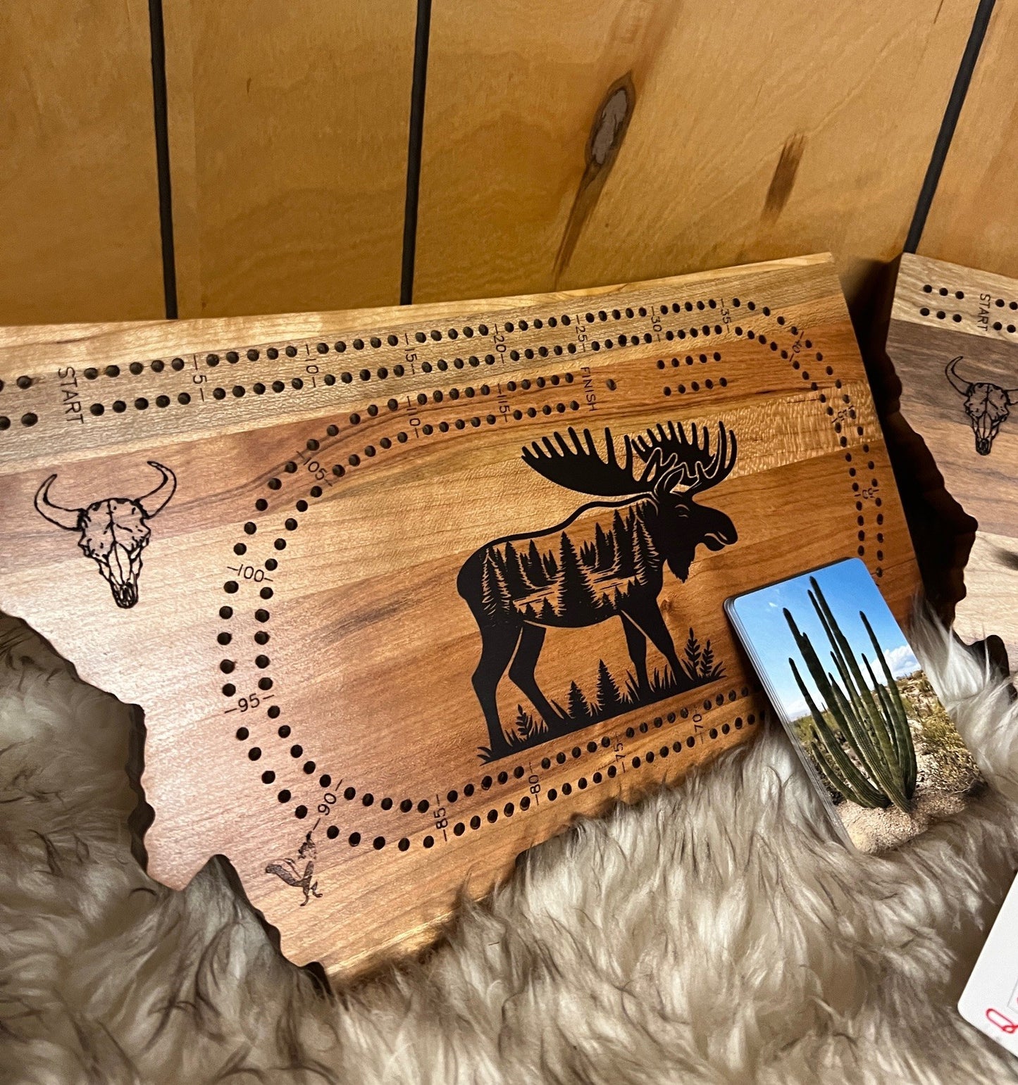 Montana Outlaw Cribbage Board