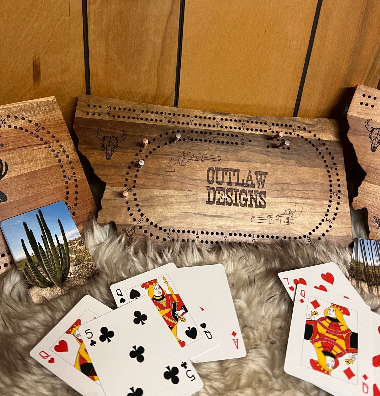 Montana Outlaw Cribbage Board